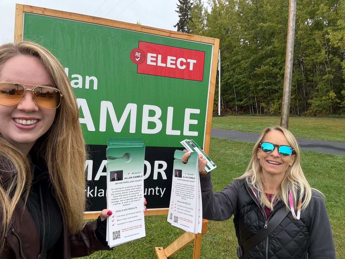 Danalinn67's tweet photo. 🏡 TEAM GAMBLE visited 900+ homes in Wabamun &amp; Entwistle today, even catching up with our friend Bill Purdy.

🚶‍♀️ Want to hit your step goal? Join us door knocking—every step makes a difference for Parkland County! 🗳️ https://t.co/jZrW7c8RaZ