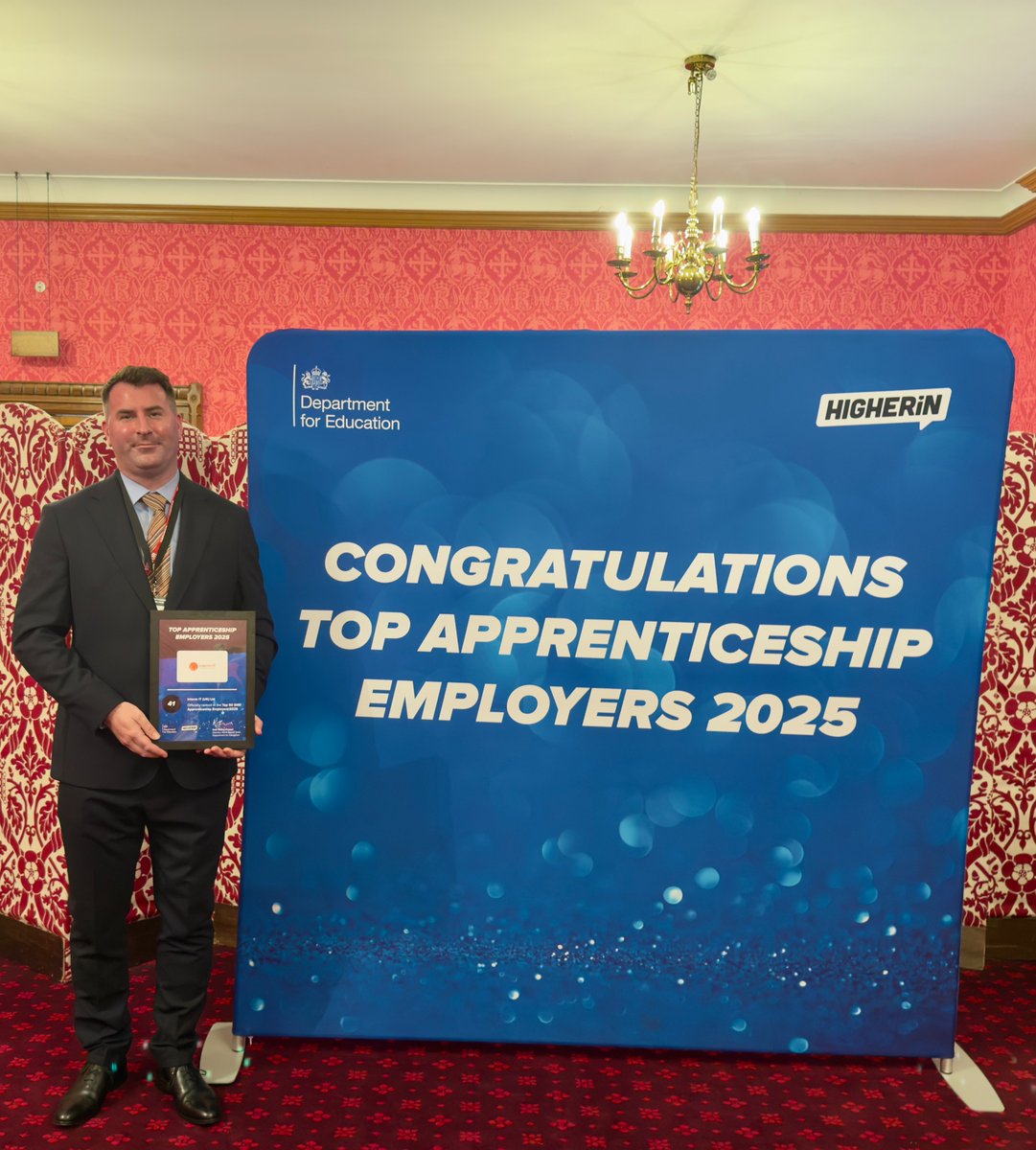 IntermITUK's tweet photo. We were honoured to be recognised in the Top 50 SME Apprenticeship Employers 2025, last week we received our award at the House of Lords
We're very proud of our team and apprentices who made this possible. Here's to continued growth, opportunity and empowering future generations https://t.co/7HcPaKtNEw