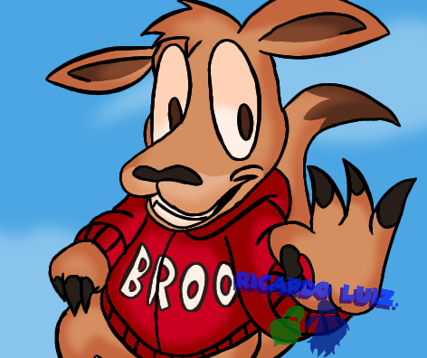 Ricmahboi234's tweet image. That one Kangaroo Jack scene, but in my art Style.
#KangarooJack #JackieLegs