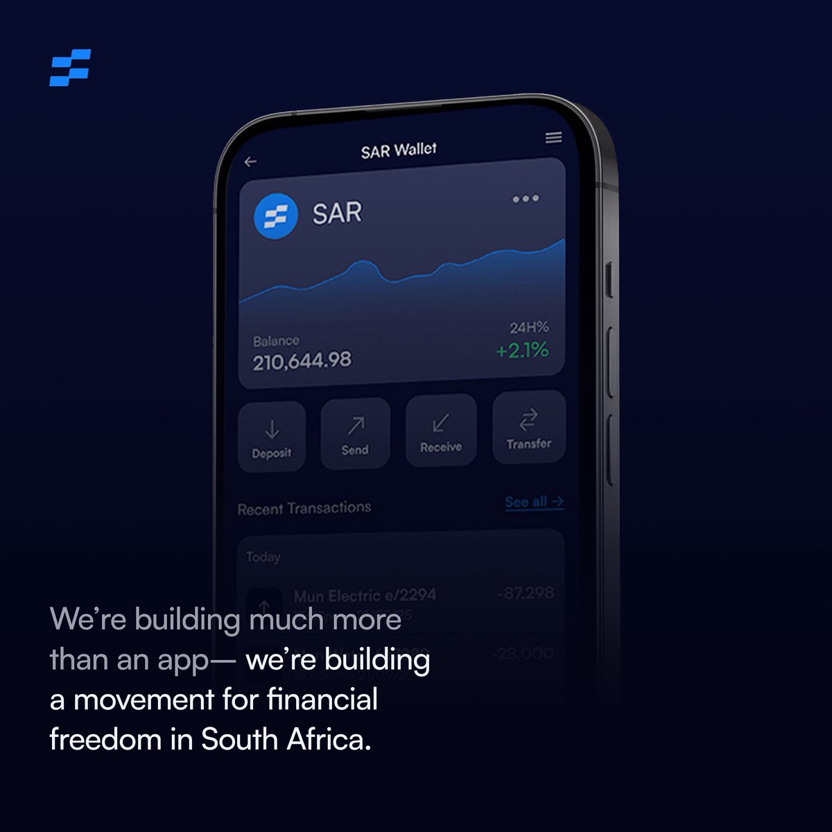🚀 Our MVP is almost ready.
The Sumone dashboard is coming to life — sleek, simple, and built for everyday South Africans.

This is just the beginning:
⚡️ BTC ↔️ SAR made easy
🔍 Transparent reserves
📱 Real tools, real freedom

The future of money is near. 👀

#Sumone #Bitcoin
