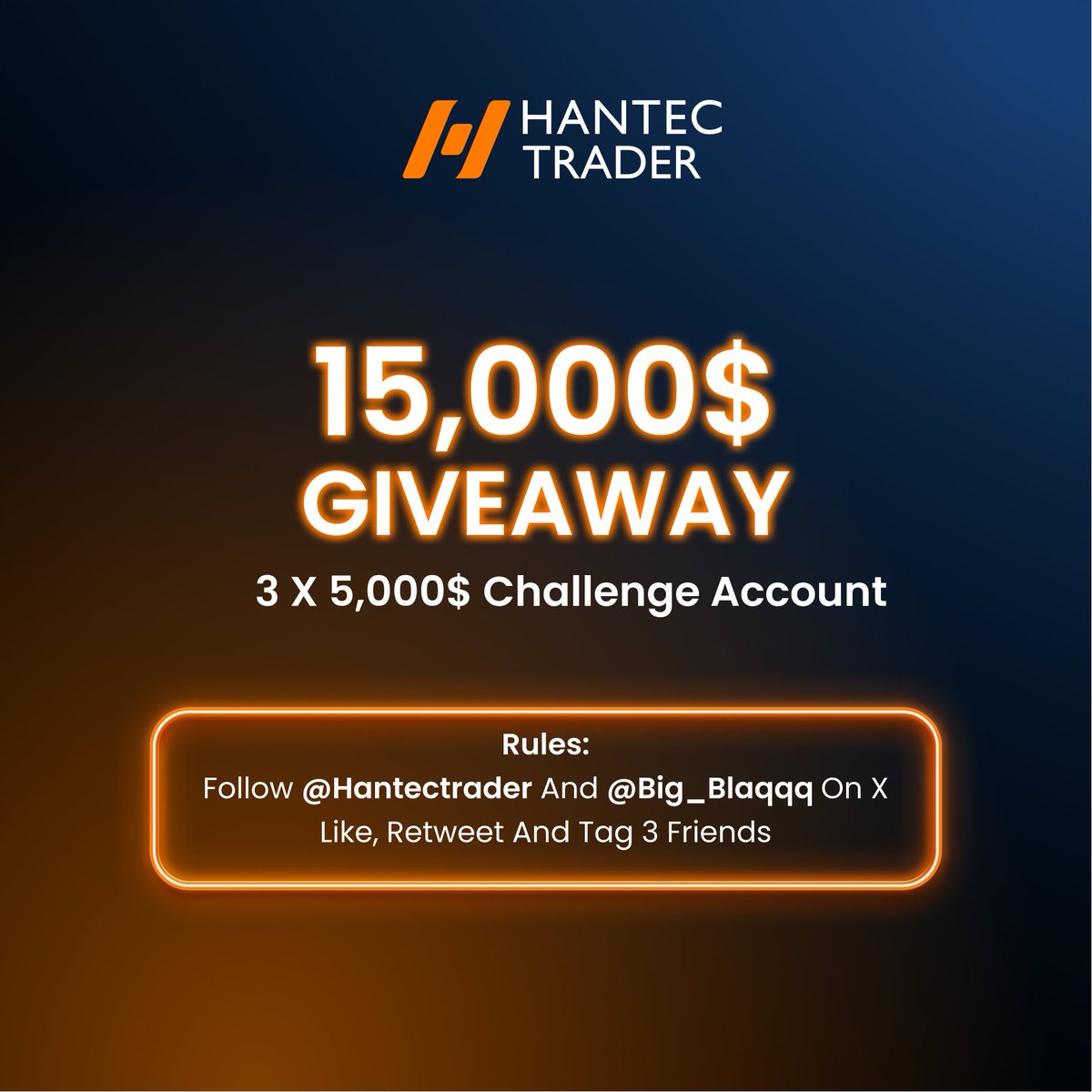 Big_Blaqqq's tweet image. 🚨 Official Giveaway! 🚨
Partnering with @HantecTrader to reward our amazing community 🎁✨.
Winners will be announced on 02/10, don’t miss out!
How to participate:
1️⃣ Follow @HantecTrader + @Big_Blaqqq
2️⃣ Like & Retweet this post
3️⃣ Tag 3 friends
Simple, Easy, Rewarding. 💯