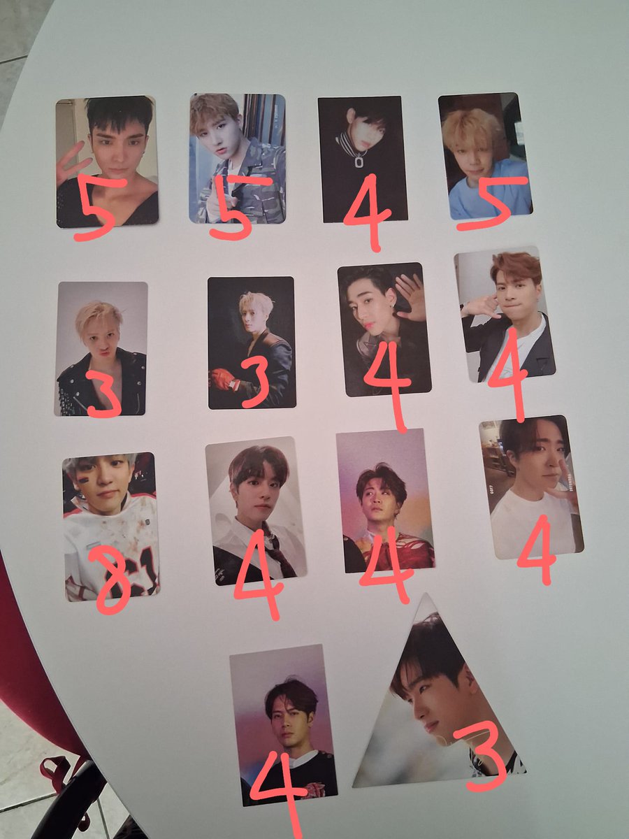 seobibubi's tweet photo. {help rt}🥰

wts / want to sell some photocards

= pentagon yuto= 5€
=I.M monstax 5€
=BamBam Got7 4€ both
=Jimin bts 5€
=Jackson Wang Got7 3€ both
=jackson wang 4€
= chanyeol exo 8€
=seungmin stray kids 4€
=youngjae got7 4€ both
=jackson wang 4 €
= jinyoung got7 3€ https://t.co/QHgkFtB1z5