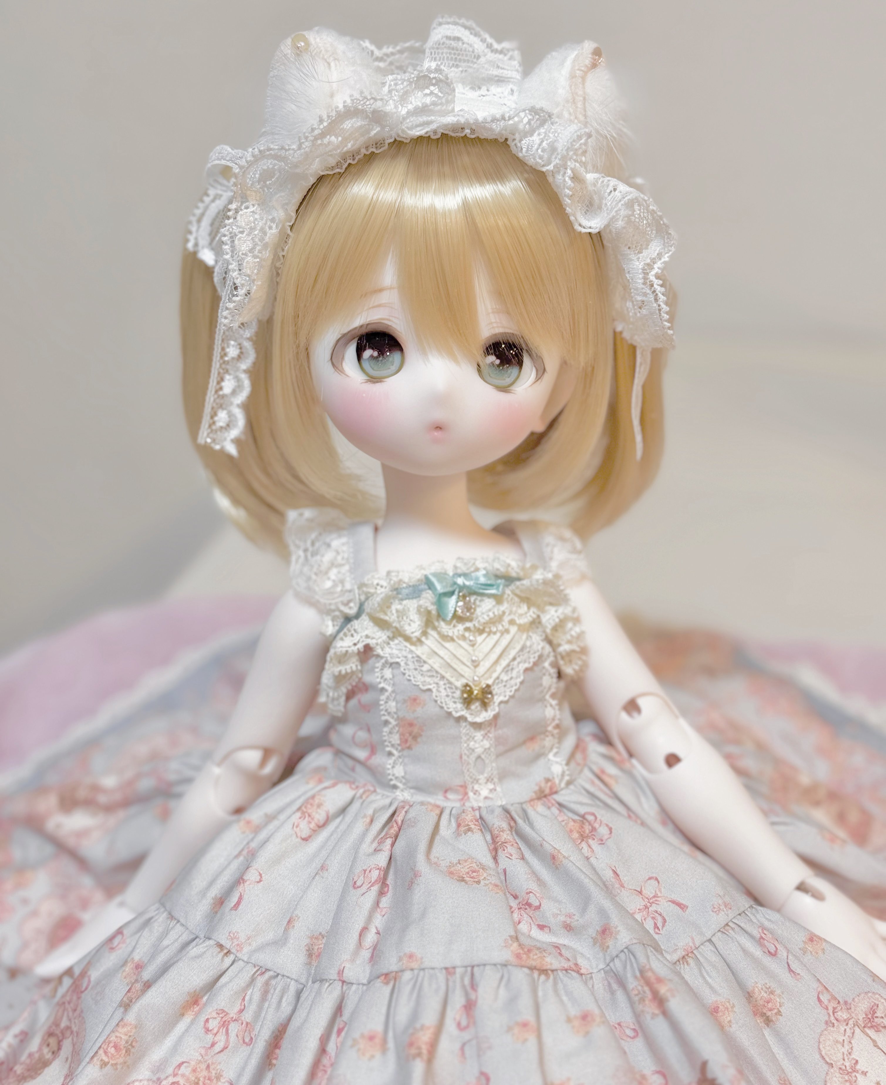 生後15日♡子猫のくりーむちゃん♡お腹ぽっこり♡アートドール♡ぬいぐるみ♡ 生後15日♡子猫のくりーむちゃん♡お腹ぽっこり♡アートドール