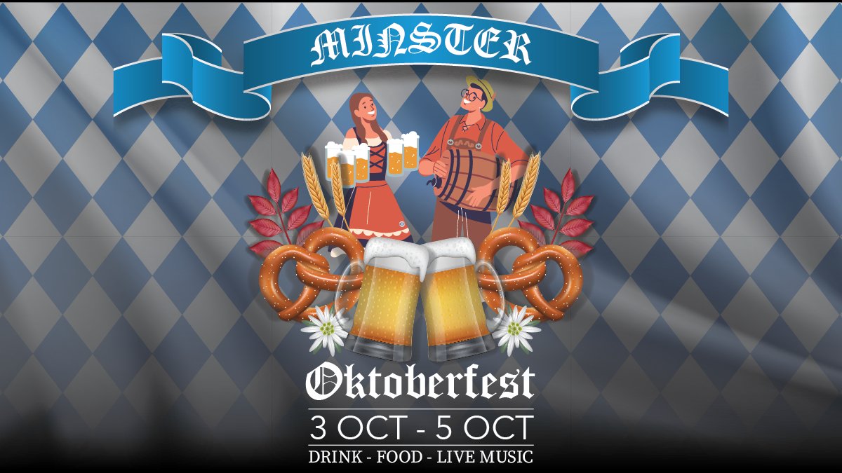 MidnetMedia's tweet photo. 🍺 Prost to 51 years of tradition! 
Join us for Minster's 51st Annual Oktoberfest this weekend, October 3rd-5th! Get ready for authentic German food, cold brews, live music, &amp; unforgettable memories.
Don't miss this legendary celebration! 🇩🇪#Oktoberfest2025 https://t.co/8gB9ZKfYBI