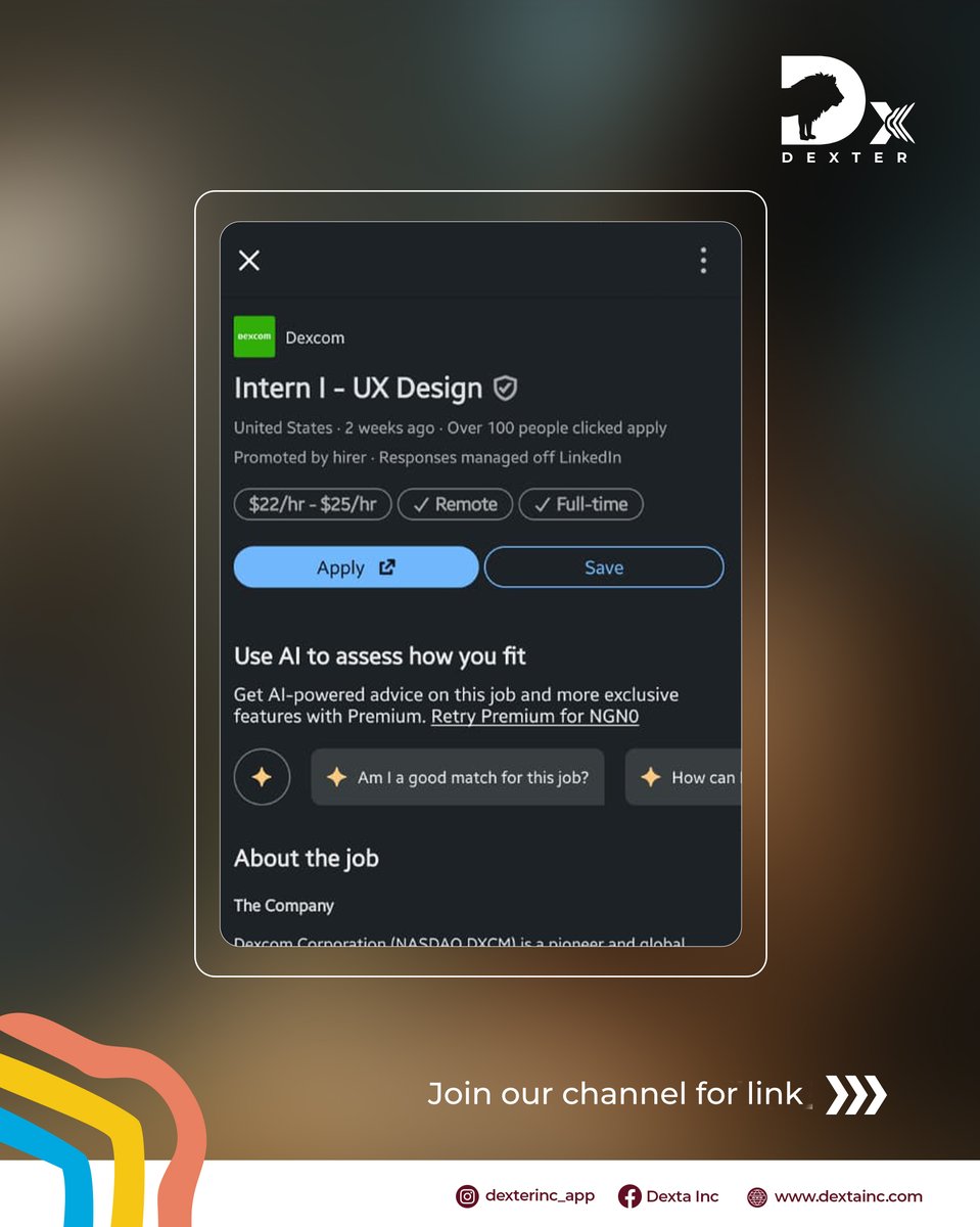 dextainc's tweet image. Are you ready to become a professional UI/ UX designer and create sleek, modern, and user-friendly digital experiences?

Link in bio to start your journey!

PS: The #dextasquadchallenge is still on. Share your sign-up page and tag us on your IG stories.

#dextasignup #uiuxjobs