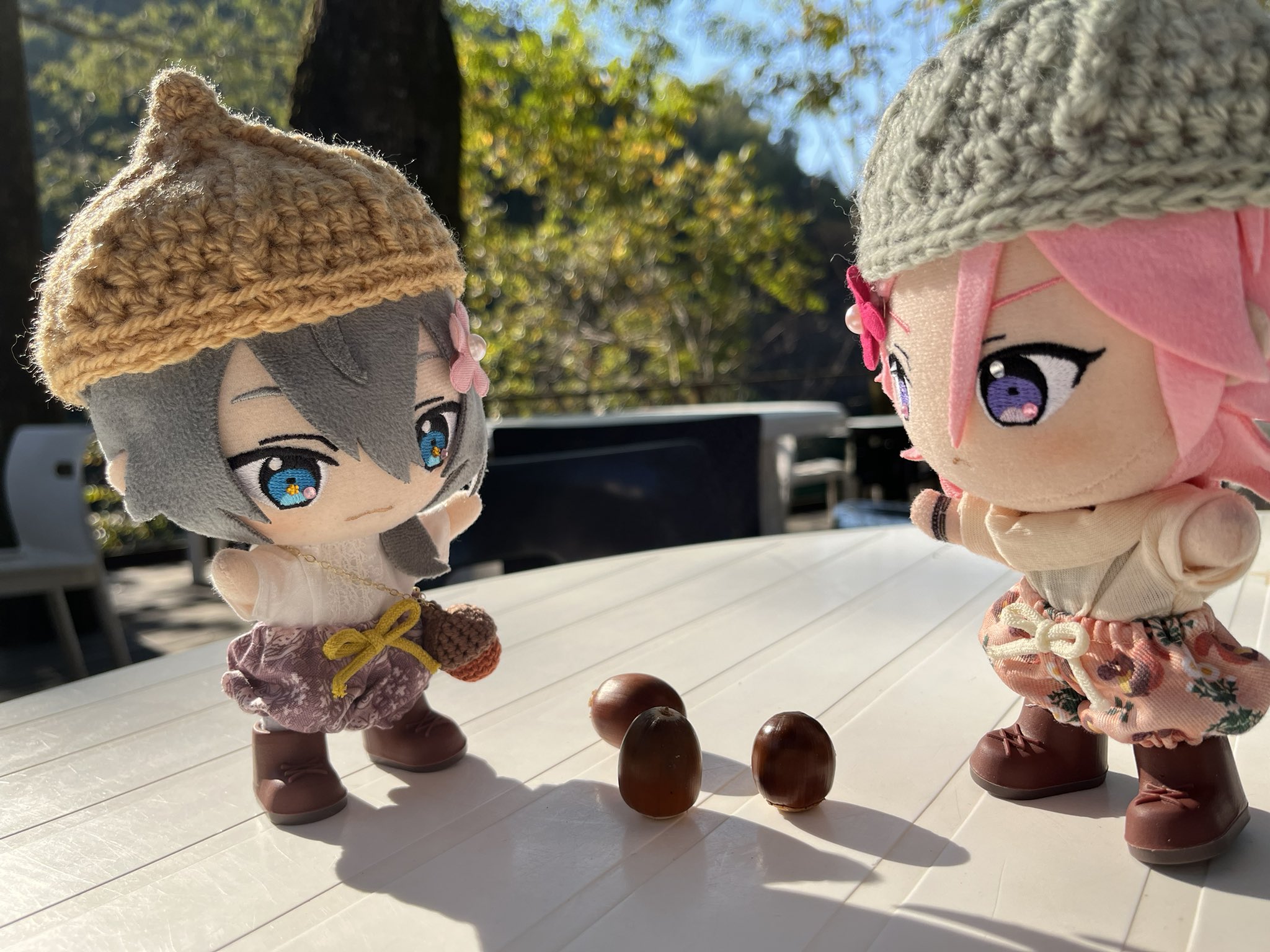 どんぐり 受付終了【kawasakiさんコラボ】ウールニットどんぐり帽子/ 11月