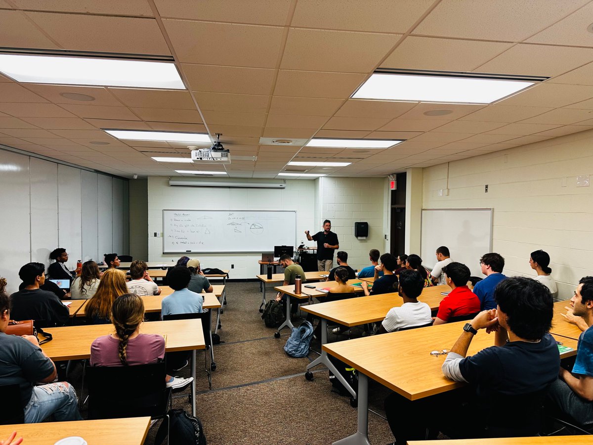 RowanMath's tweet image. Attendance for our first-ever Seminar series on Number Theory presented by Dr. Freeman was off the charts! Thank you so much to all the students that attended. Don’t miss the next session in the Seminar - this Friday, October 3 at 11am. Looking forward to seeing everyone there!🦉