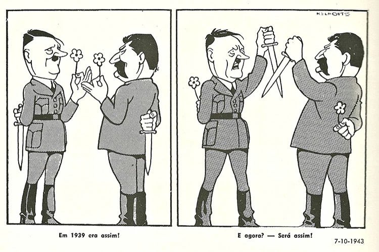 GabrielLaraCap's tweet photo. @SgtAugusto2026 @Angel_of_H3ll @PeterPorker97 Essa imagem literalmente representa o pacto, Hitler não queria a União soviética entrando na guerra por dividir os frontes como na primeira guerra e a URRS não queria entrar na guerra por ainda estar instável e em crescente, não tendo equipamento bélico para guerra https://t.co/4iLMtOXGYk