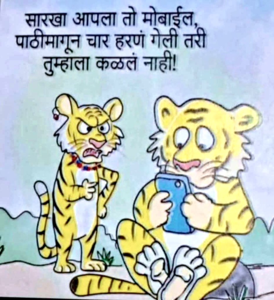 मोबाईल व्यसन...😂😂