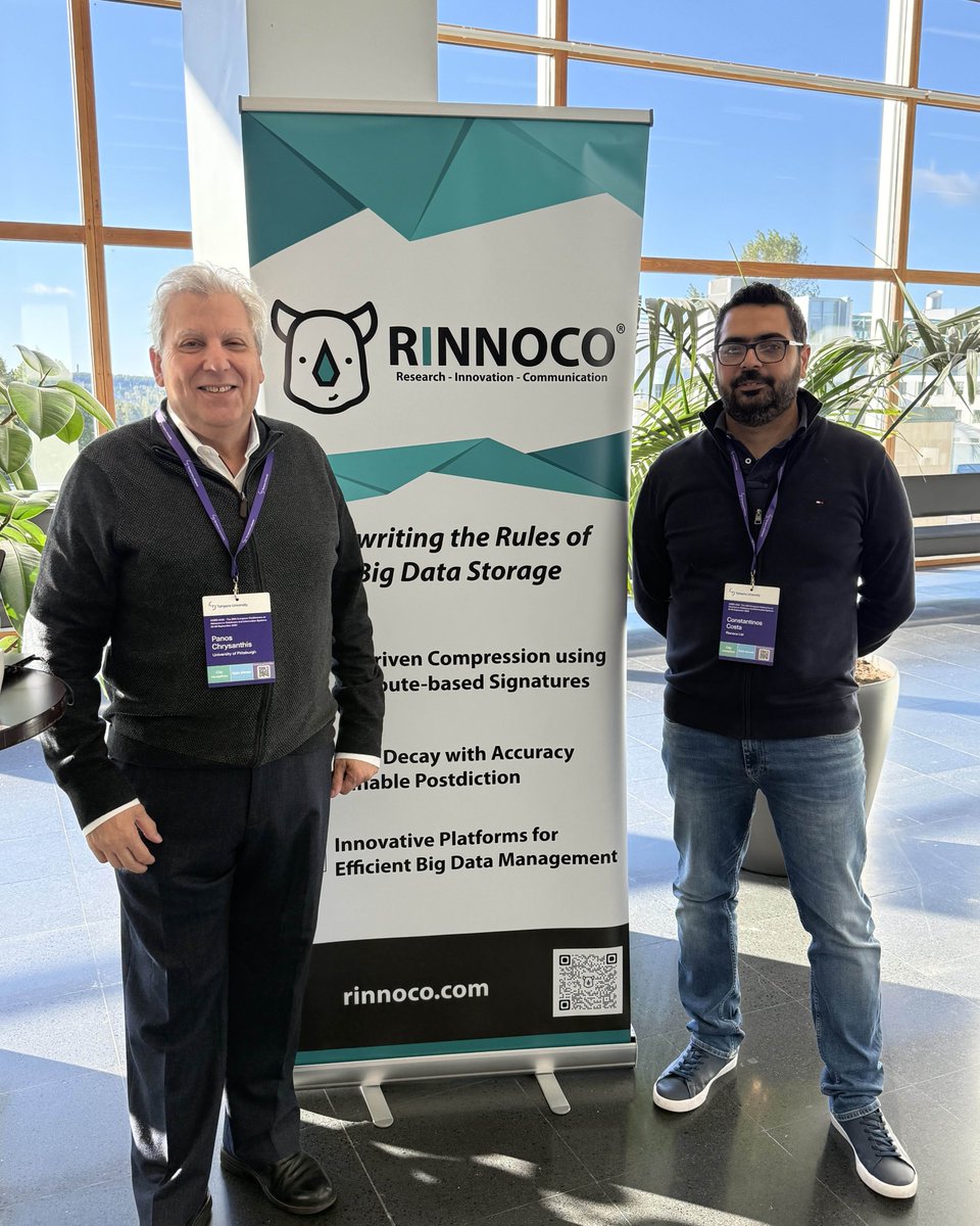 rinnocoltd's tweet photo. 🎤 Last Thursday at #ADBIS2025, our CEO gave a talk:
 "Advancing Big Data Storage with Machine Learning at Rinnoco Ltd." 🚀

Great to connect with so many at our booth and share how we’re using ML to boost storage efficiency!

#BigData #MachineLearning #Rinnoco #Innovation https://t.co/k153cp50wp