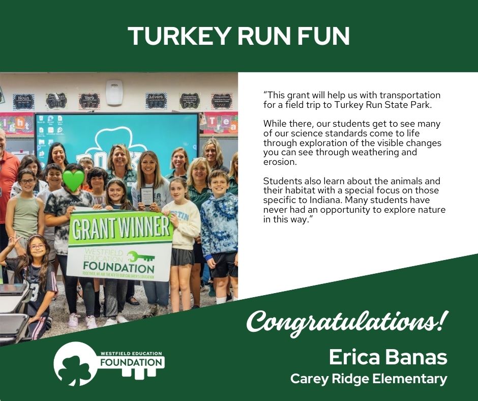 💚👏 Celebrating Excellence 💚👏

Congratulations to Mrs. Banas from Carey Ridge Elementary School! 

As a Teacher Grant Recipient, she continues to show what it means to go above and beyond for students. 📷