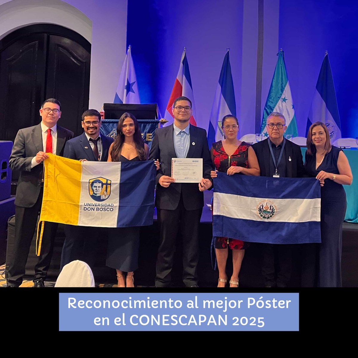 IEEECapana's tweet photo. Felicidades a Samuel Alberto Rojas Ramos por su reconocimiento al mejor póster en el #conescapan2025
Titulado: Consola de Procesamiento de Imágenes Basada en Matlab
@IEEEorg
@ieeeregion9 https://t.co/el1fMT9EVA