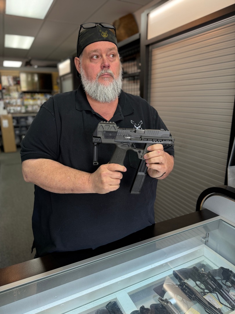 RazorbackArmory's tweet image. Not pictured: the giant grin right after this photo was taken. Just a guy and his favorite gun at Razorback Armory.