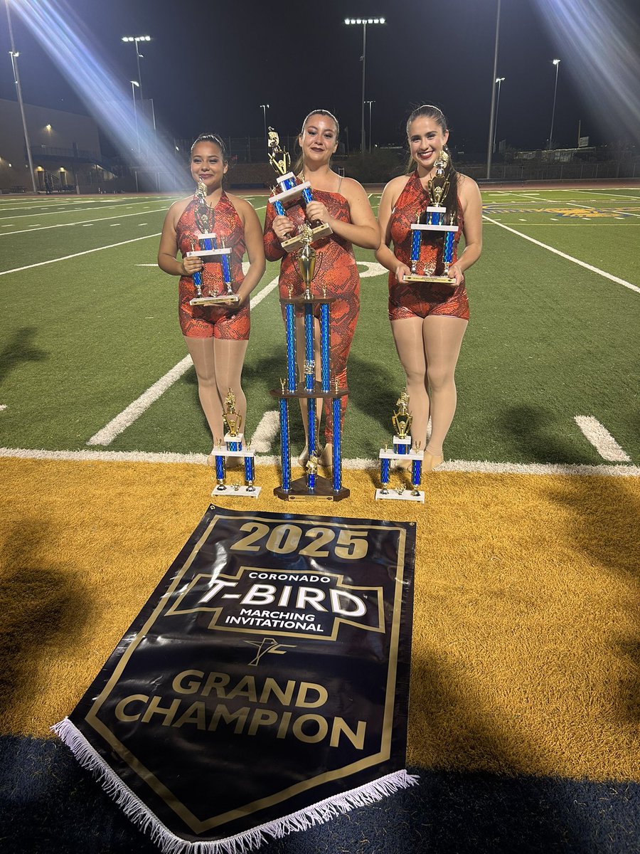 Blanco_PHHS's tweet image. T-Bird Invitational🧡🩵

🏆 2025 Grand Champions
🏆 Outstanding Color Guard
🏆Outstanding Percussion
🏆Outstanding General Effect
🏆 Outstanding Music
🏆 Outstanding Visual 

@SISD_FineArts @PHills_HS