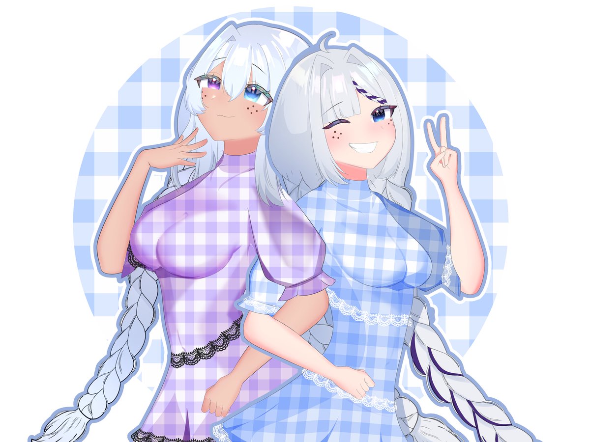 irmãs de cabelo branco ♡(˃͈ ˂͈ ) big sis <a href="/YukiaTachibana/">Yukia</a> 🤍