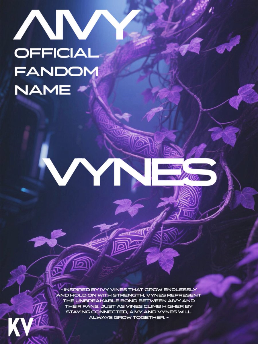 KV_OFFICIAL_'s tweet photo. #AIVY - OFFICIAL FANDOM NAME <VYNES>

#AIVY #FANDOMNAME #VYNES #ANNOUNCEMENT https://t.co/soaBHwfOuh
