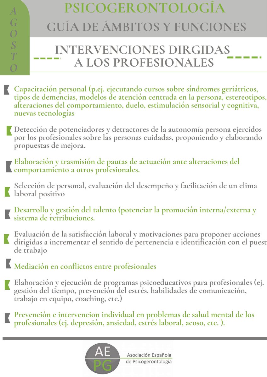 📑 Compartimos dos nuevas entregas de la Guía de ámbitos y funciones. La del mes de agosto sobre las intervenciones dirigidas a profesionales y la de septiembre dirigida a intervenciones en el entorno,  esperamos vuestros comentarios.