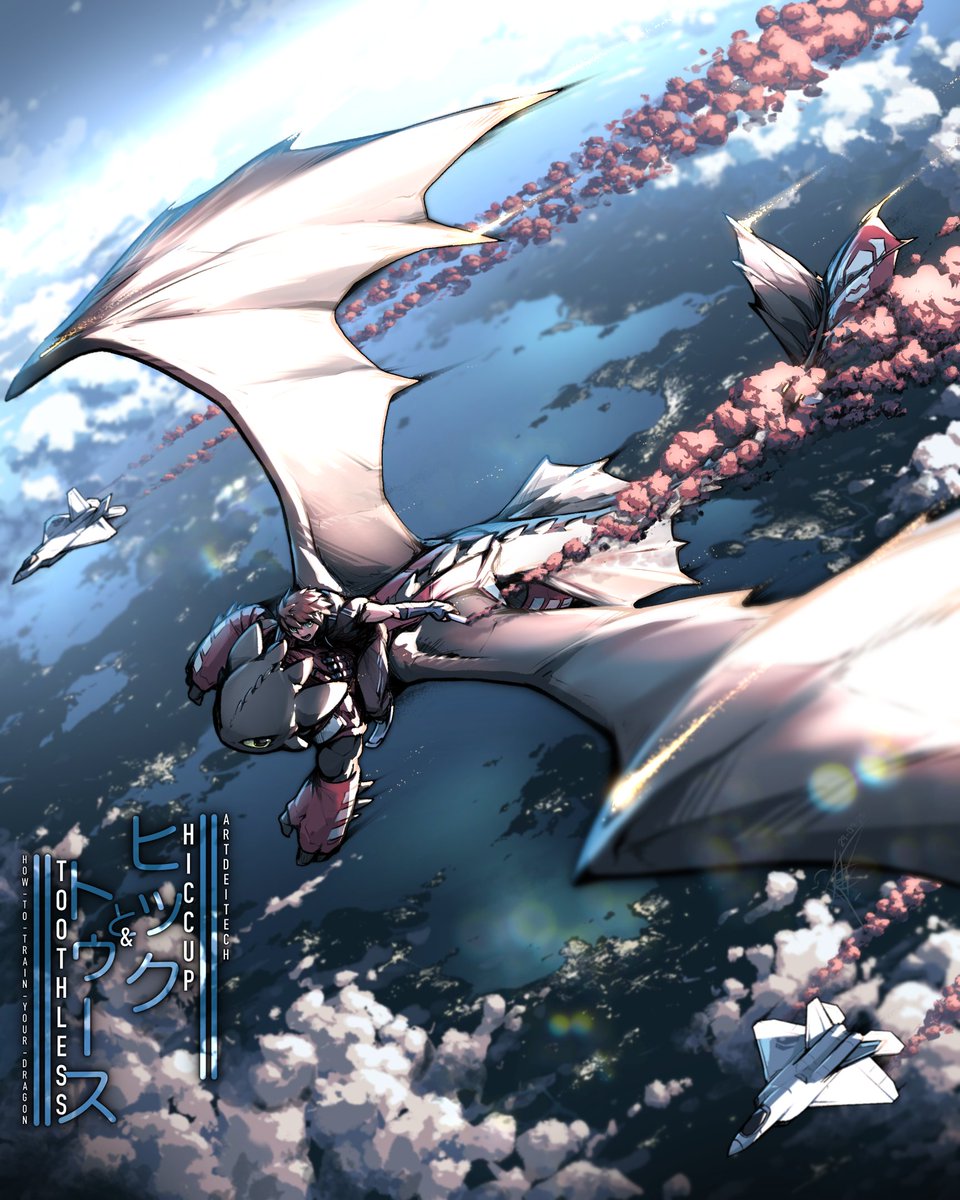 ArtDeiTech's tweet photo. >> " HOW TO TRΛIᑎ YOUR F-22 DRΛGOᑎ " 
>> #HTTYD modern//techwear concept fanart 
>> #HowToTrainYourDragon #ヒックとドラゴン https://t.co/F7ng8hQ3CT