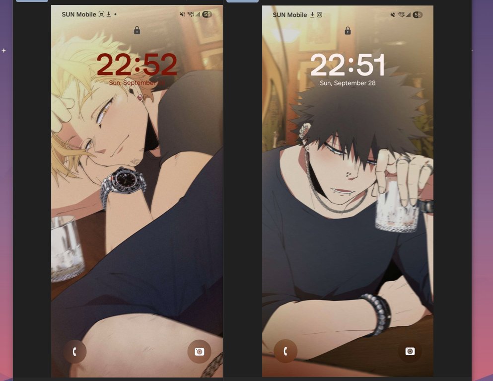 matching dabihawks boyfriend wallpapers on pat lol super happy with how these turned out!