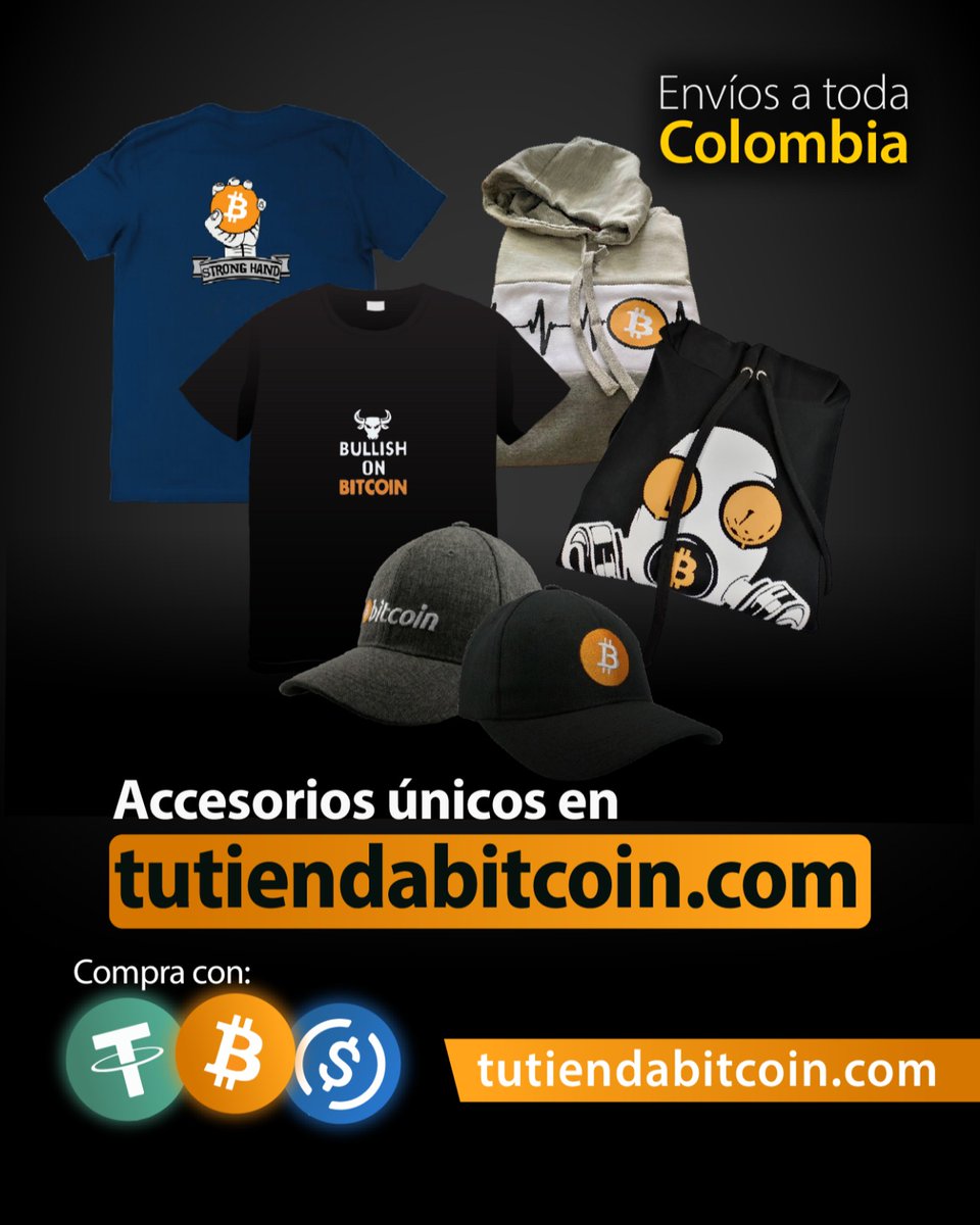 🔥 Viste tu pasión por #Bitcoin 👕🧢🧥

Descubre nuestra línea exclusiva: camisetas, gorras, hoodies y más, con diseños únicos.

🚚 Entregas a nivel nacional
💳 Aceptamos BTC, USDT, USDC y pesos 🇨🇴

📲 Contáctanos al 👉 +57 302 5813119 👈