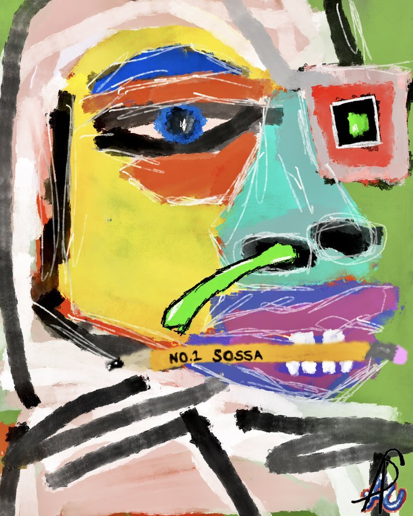 sossaofficial's tweet photo. Title: No.1 Sossa
Medium: Mixed Media (digital)
Size: 1080 x 1350 px
Artist: Sossa
#Art #Trending #fyp #viral #sossa https://t.co/n4sITRi8Sy