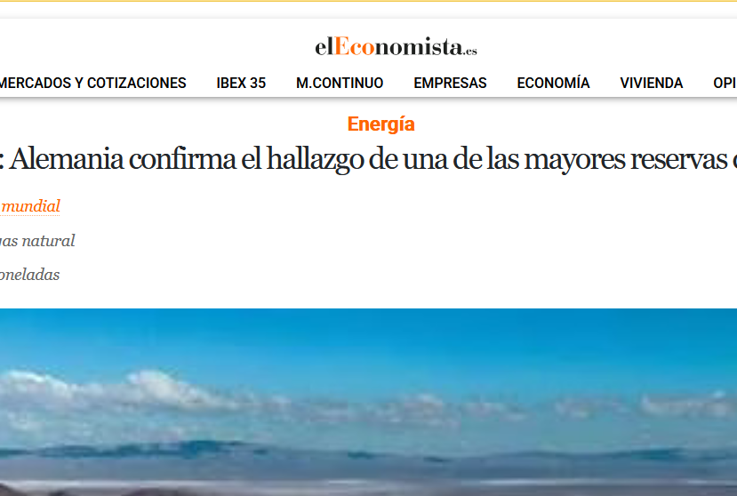 Ya no necesitan el litio latinoamericano los europeos. ¡Atento Chile único país que empezaba con una estrategia nacional para el metal! www-eleconomista-es.cdn.ampproject.org/c/s/www.elecon…