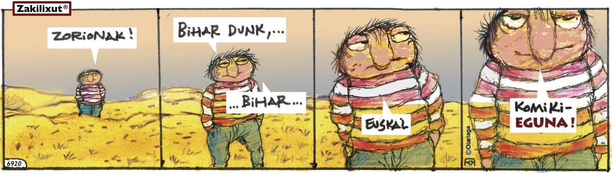 Gaur 29. Euskal komikiaren eguna
<a href="/belatzbelatz/">Belatz</a> <a href="/Exprai/">Exprai</a> <a href="/Aritzmarrazki/">Aritz Iri</a> <a href="/komikitoki/">komikitoki</a> <a href="/ampliourbide/">Amplio</a> <a href="/josetxo_iLUNE/">Josetxo Aldunate</a>