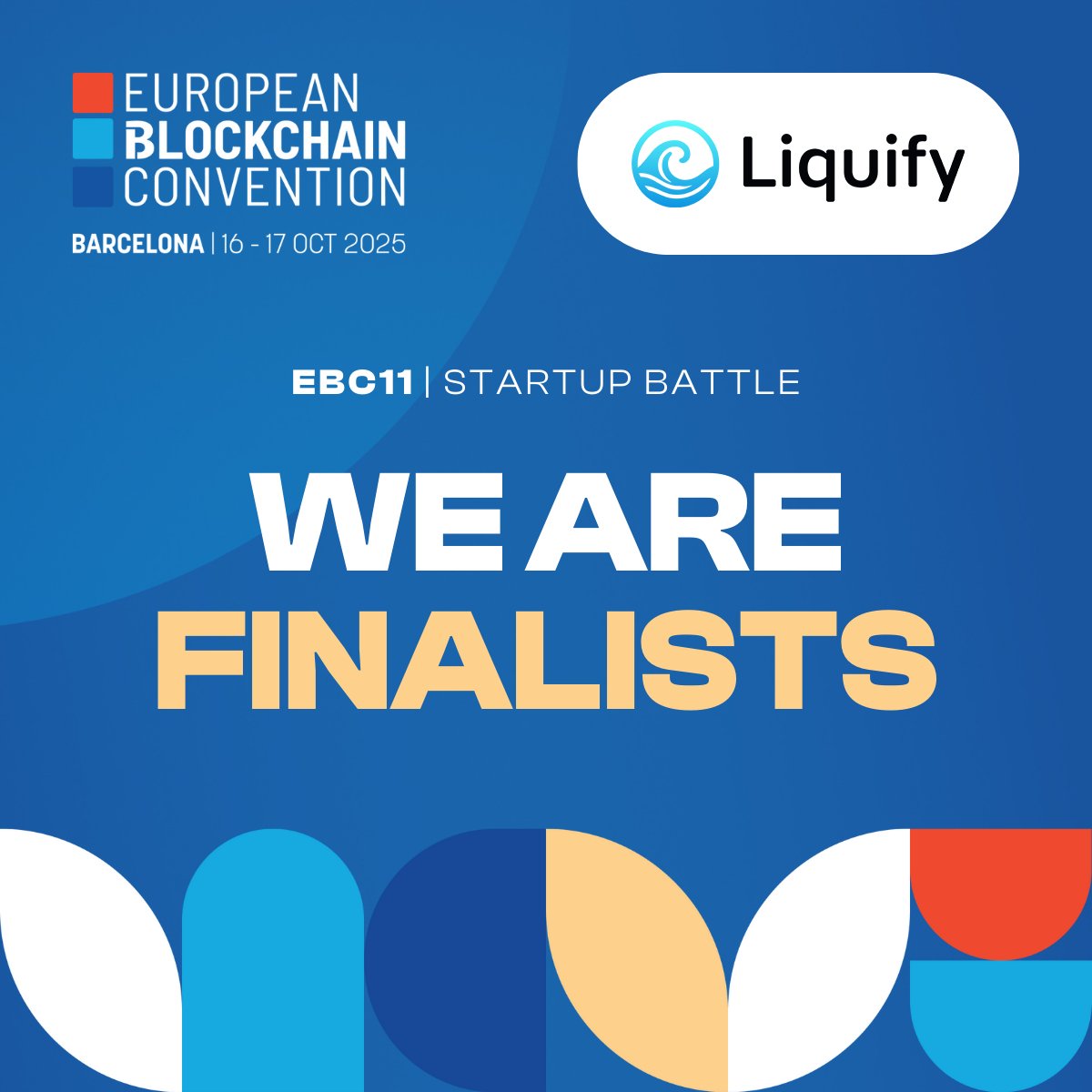 Big News – we’re a TOP 50 finalist in the <a href="/EBlockchainCon/">European Blockchain Convention</a> Startup Battle 2025! 🎉

On Oct 16–17, we’ll pitch our vision live on stage in Barcelona, in front of 300+ investors and 6,000+ blockchain &amp; fintech leaders.

Come cheer us on &amp; connect with our team!

#EBC11 #EBC2025