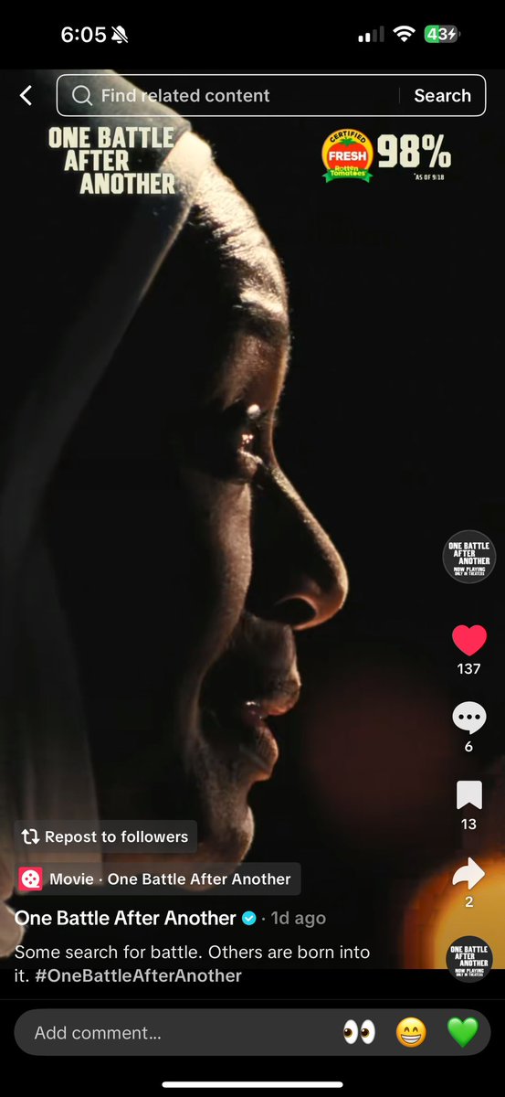 so fucking cool that PTA brought back April Grace from MAGNOLIA for ONE BATTLE AFTER ANOTHER