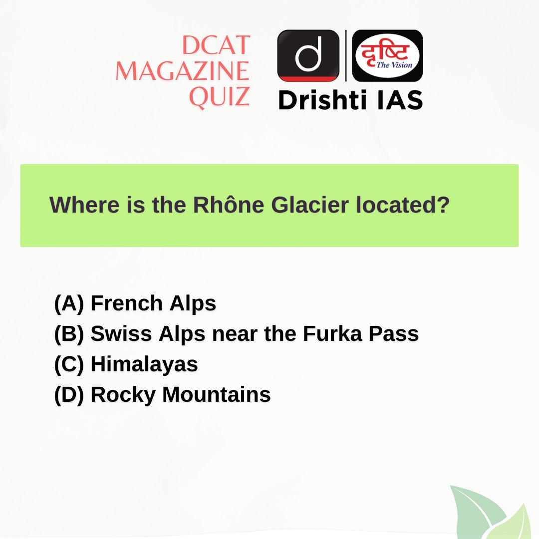 drishtiiaseng's tweet photo. Solutions are in the Drishti Current Affairs Today (DCAT) magazine.
#DCAT Magazine covers all three stages of CSE—Prelims, Mains & Interview.
Subscribe: https://t.co/C1UsGkTAGm
#Quiz #MCQ #UPSCMCQ #CurrentQuiz #DailyQuiz #UPSC #GK #IAS #DrishtiCurrentAffairs #DrishtiIAS #DrishtiIASEnglish