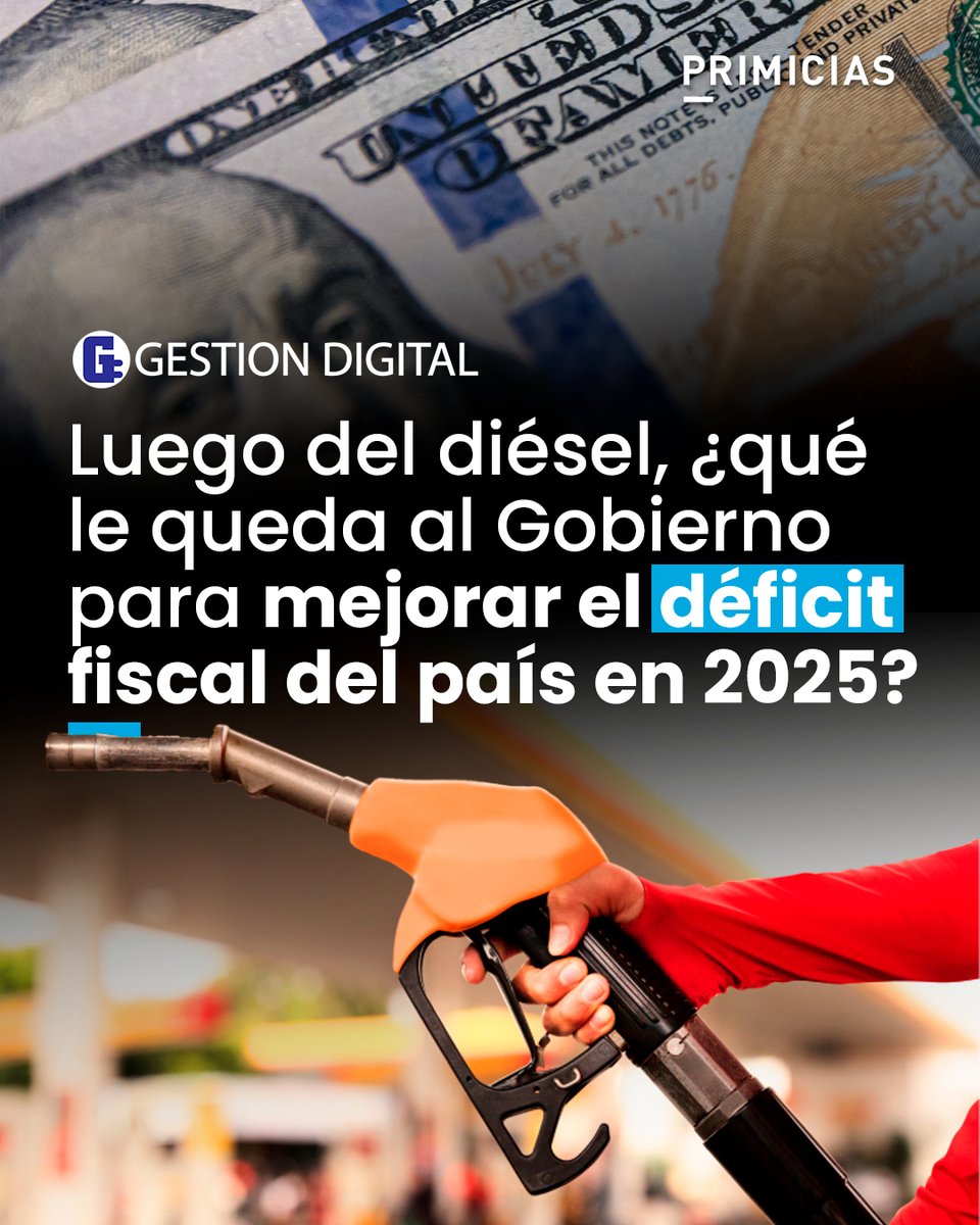 #GestiónDigital | La eliminación del subsidio al diésel generaría un ahorro de USD 1.100 millones, pero el déficit fiscal de 2025 superaría los USD 5.600 millones. El Gobierno ya subió el IVA y los subsidios que aún quedan son políticamente intocables. ¿Qué alternativas le