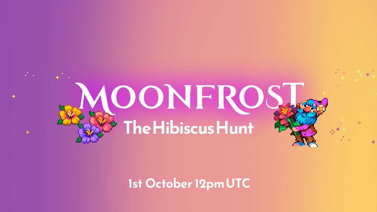 It is finally time. 🌺

The Hibiscus Hunt returns refreshed, improved, and ready to bloom.

Prepare your fields clear space for flowers and place your Gnomes where they can shine. ✨

📅 1st Oct at 12PM UTC