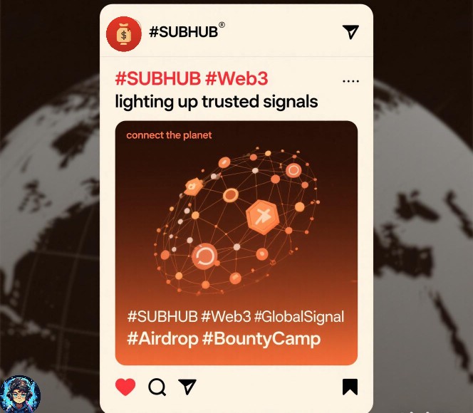 Ehmpe_Rhor's tweet photo. SubHub isn’t just pushing alerts—it’s lighting up the network with trusted signals.
From creators in Berlin to traders in São Paulo, every message connects flawlessly.

Transmit with trust. Connect the planet.
https://t.co/zYYFy7CSkS

#SUBHUB #Web3 #GlobalSignal #Airdrop #Bounty https://t.co/Nch06Q4WmO