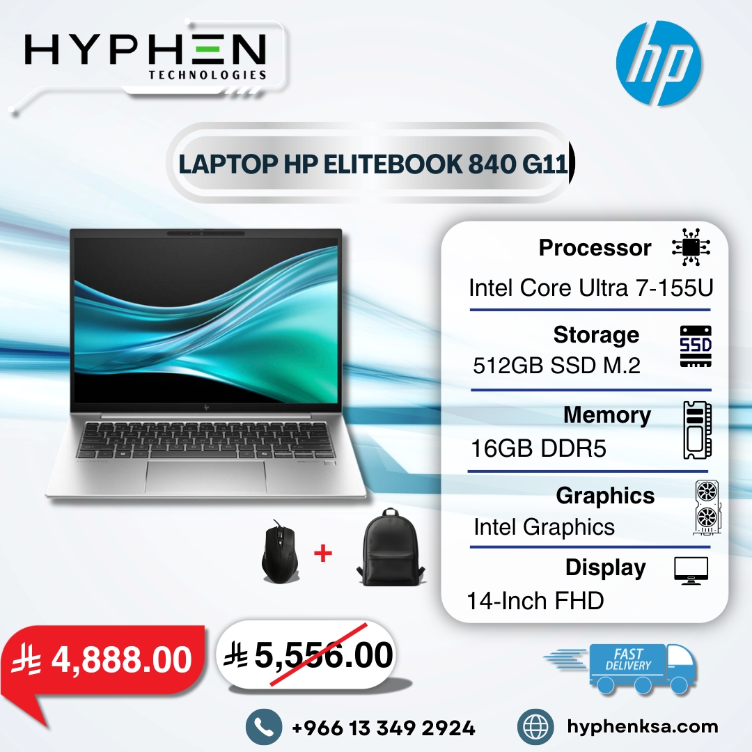 hyphenksa2025's tweet image. The future is here. ✨ The HP EliteBook 840 G11 with Intel Core Ultra 7.

🧠 Intel Core Ultra 7-155U
⚡ 16GB DDR5 | 512GB SSD
🖥️ 14&quot; FHD Display
Next-level performance for leaders.
📞 +966 13 349 2924
🌐 hyphenksa.com
#HPEliteBook #IntelCoreUltra7 #FlagshipLaptop #Hyphe