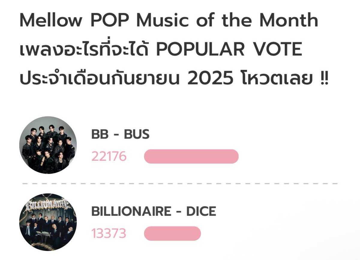 รบกวนบีอัสใครที่ยังไม่ได้โหวต เข้าไปกดให้น้องบีบีหน่อย เขาตามเรามาใกล้แล้วนะ เราพลาดกับบอสไปนะ

#BUS_BB 
#VoteForBus