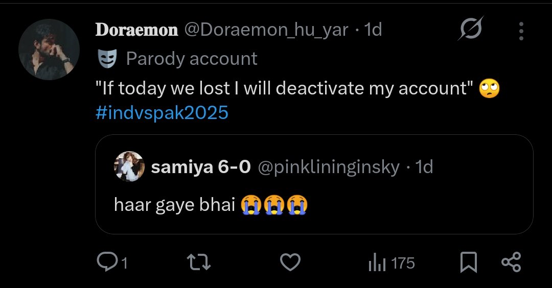 dujo2k's tweet photo. @Doraemon_hu_yar @1spacerecorder Ek baap ka hota toh kar deta.. https://t.co/E8SoERnXey