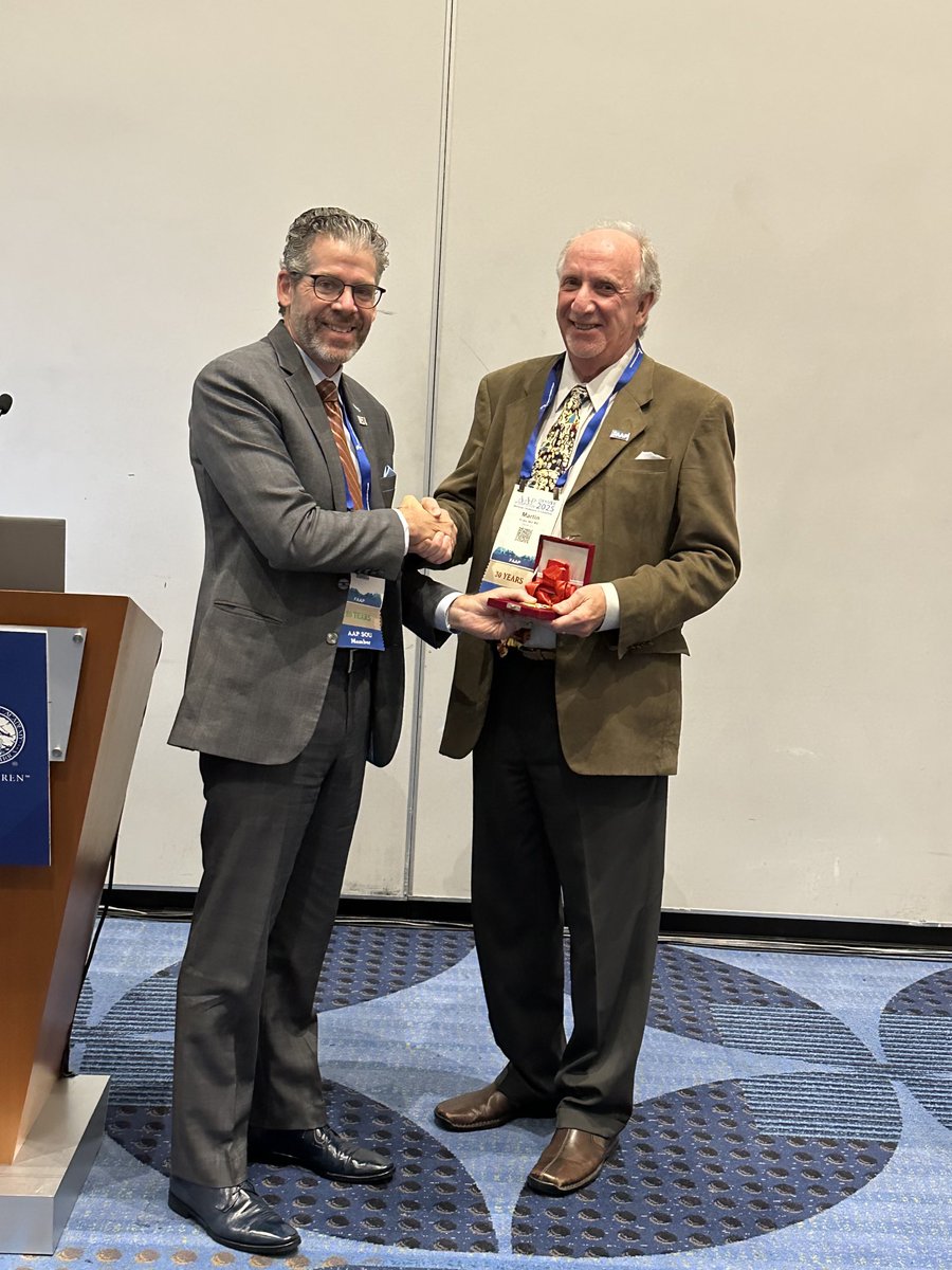 Truly privileged and honored to have been chosen to deliver the Journal of Pediatirc Urology Lecture on “Changes in Healthcare”  at the American Academy of Pediatrics and receive the David Frank Medal presented from friend and colleague Tony Herndon.