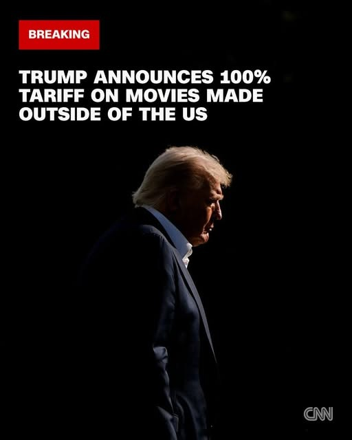 Leslie Ann Boisselle ๐น๐น๐น๐น๐น๐น (@trinilab) on Twitter photo Trump announces 100% tariff on foreign-made movies
By
Elisabeth Buchwald
President Donald Trump said in a Truth Social post on Monday he will be imposing a 100% tariff โon any and all movies that are made outside of the United States.โ
 cnn.com/2025/09/29/ecoโฆ Trump announces 100% tariff on foreign-made movies
By
Elisabeth Buchwald
President Donald Trump said in a Truth Social post on Monday he will be imposing a 100% tariff โon any and all movies that are made outside of the United States.โ
 cnn.com/2025/09/29/ecoโฆ