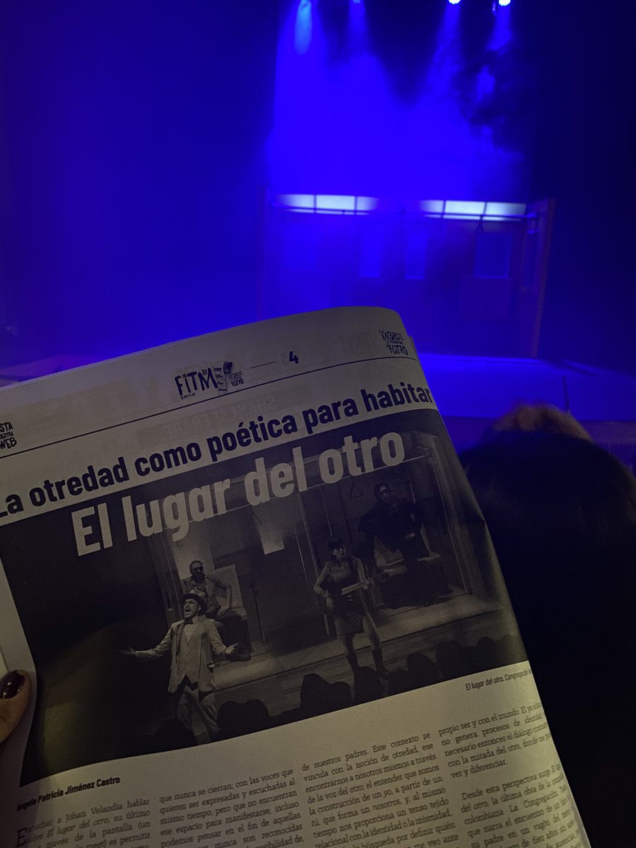 AngelaJimC's tweet photo. La Congregación Teatro siempre deja huella en nuestro @TeatroManizales. «El lugar del otro», una obra muy bella dirigida por @JOHANVE_LAND. Hice este artículo a partir de una conversación con su director para TEXTOS, el periódico del Festival ❤️. ¡Qué viva el teatro siempre! https://t.co/ZNdDtgTHKW
