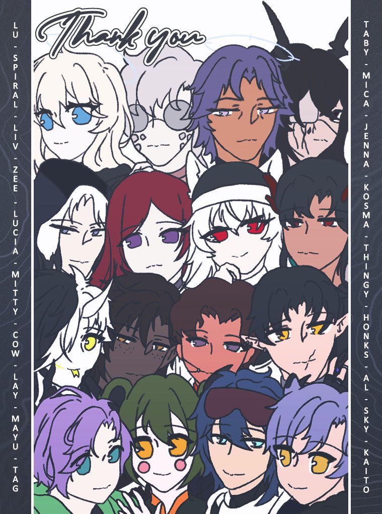 suisuo_'s tweet photo. @liinhk_4 @Bird_Partii @captaincowhat @mayun_iki @Anser_bLUe @tagintensifies @SpiralPioneer @FishyCreations @niaruuna @taby_crazykat @yufaet @AlsiusHaku I LOVE YOU GUYS, LOVE YOURSELVES TOO ❤️❤️ https://t.co/hMYiIPmefQ