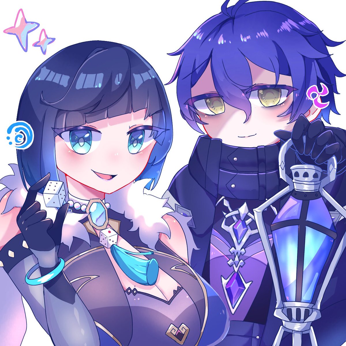 marimo_sui_0119's tweet photo. 祈願絵〜！2人とも10連で7体きてくれ https://t.co/mI67F2SScZ