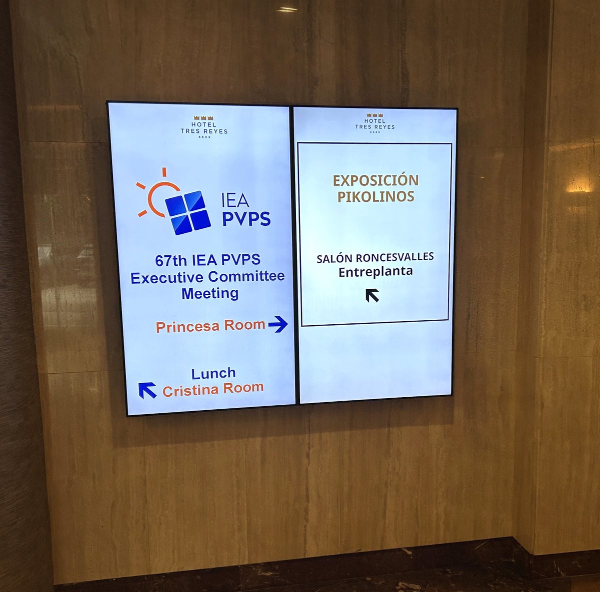 CENER_Energia's tweet image. ❗ We are very pleased to have helped organize the Executive Committee #Exco @IEA PVPS meeting in #Pamplona this week. #CENER is participating in the Exco, representing #Spain.// #CENER participa en el Exco representando a #España
✅ The sessions began early today in Pamplona,