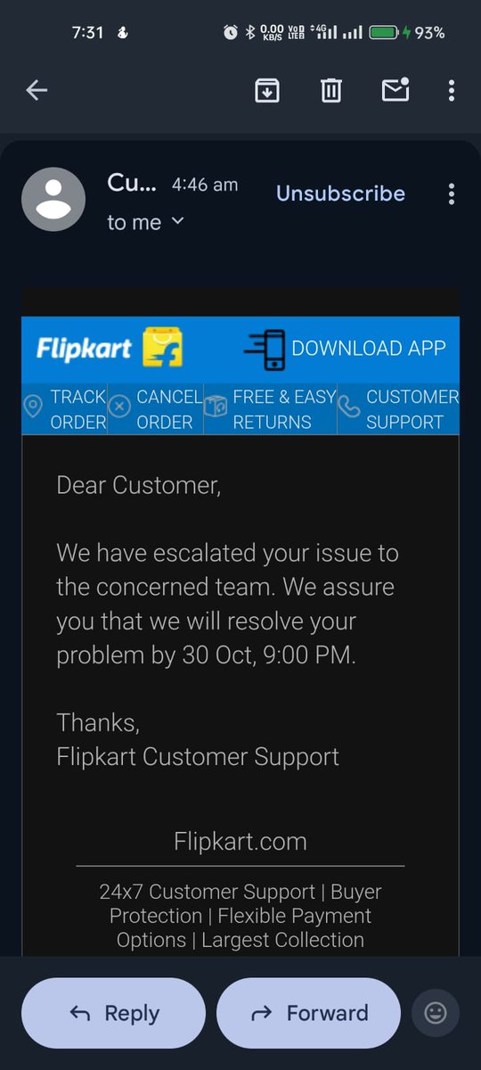 Prashant0494's tweet photo. Seriously @Flipkart @flipkartsupport  . Issue raised today will be resolved after 1 month . What kind of support you are providing to customer? What's the benefit of black membership? https://t.co/h7kJ0rndME