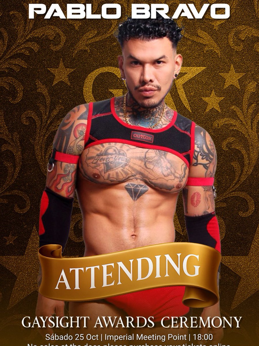 gaysightawards's tweet photo. 🇬🇧🚨 Big news! @pablobravostar is coming to the event! 🎬🔥 Meet your favorite star face-to-face! Grab your pass NOW & don't miss this exclusive moment! 🎟️✨ #MeetTheStar #Event2025 #GetYourPass #ExclusiveExperience 

🇪🇸🚨 ¡Gran noticia! @pablobravostar estará en el evento! 🎬🔥 ¡Conoce a tu estrella favorita en persona! ¡Consigue tu pase YA y no te lo pierdas! 🎟️✨ #ConoceAlActor #Evento2025 #ConsigueTuPase #ExperienciaExclusiva @GaySightXxX