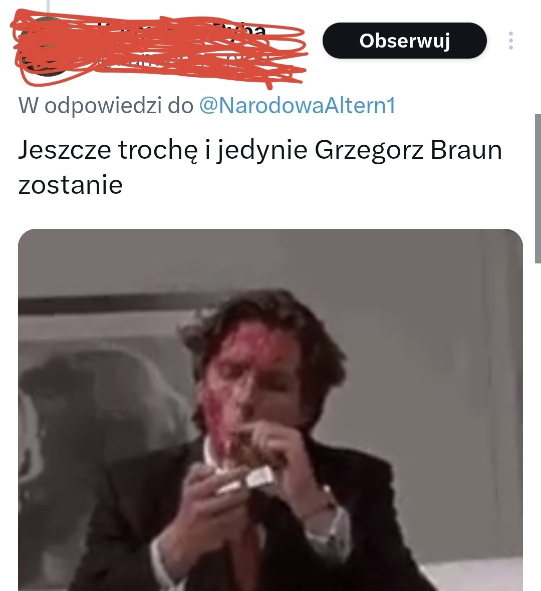 Ta bo mentzen teraz świeci dobrą formą polityczną XD Zestarzało się jak mleko, a nawet doba nie minęła