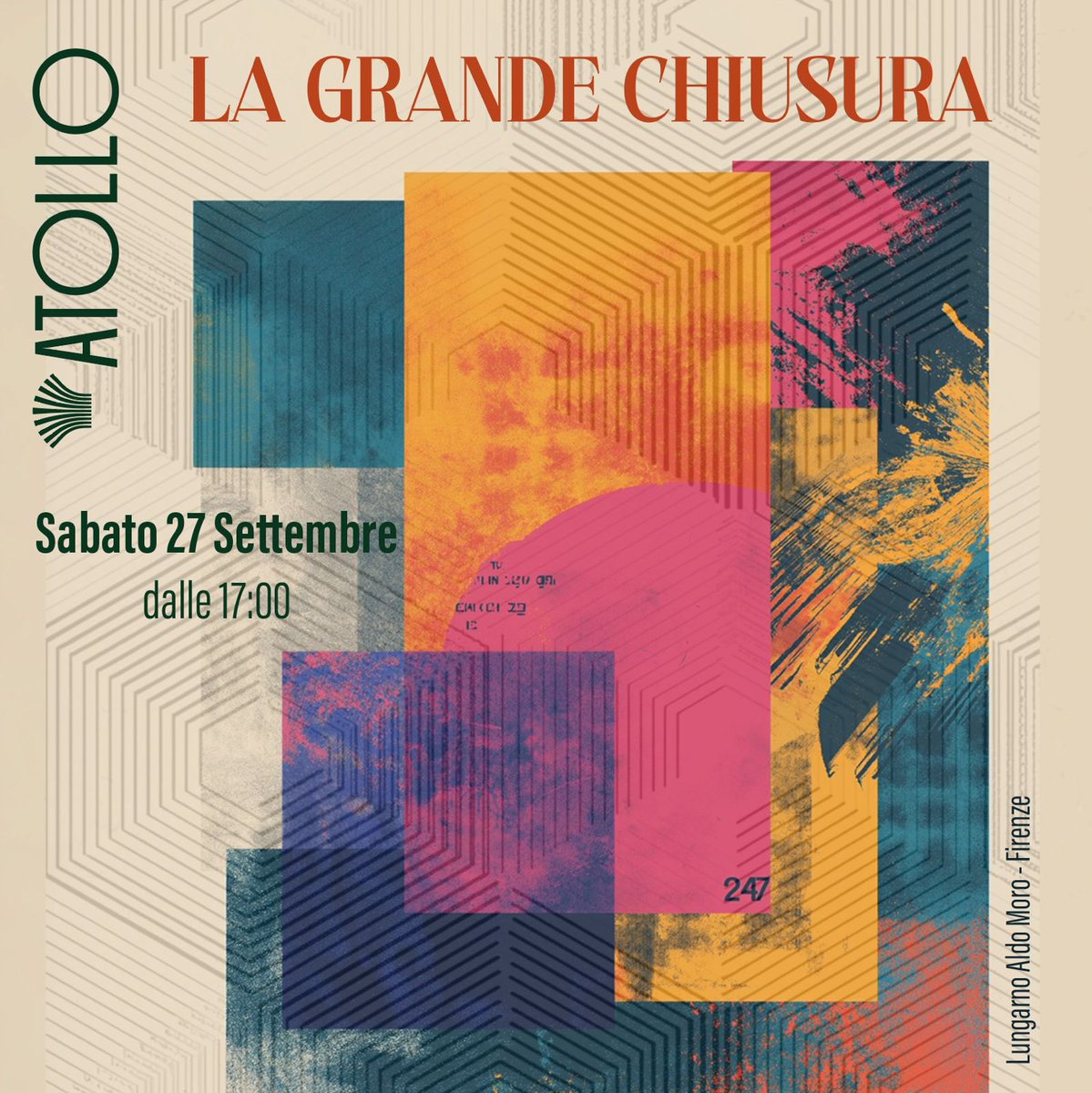 È arrivato il momento di salutare l'estate:
👉 sabato 27 settembre chiusura stagionale spazio estivo “Atollo”.

Ultimo tuffo d’estate, poi da Ottobre nuova location! 😎🍤

#seayousoon #estatefiorentina2025 #pescepane #atollo #firenze #florence #summer2025 #estate2025 #ComingSoon
