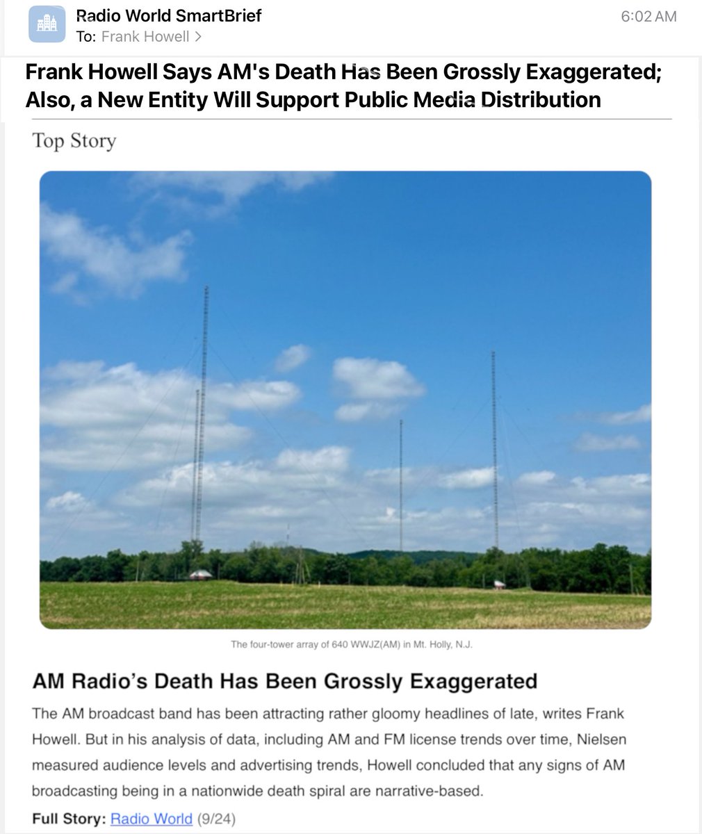 frankmhowell's tweet image. Gosh, was it something I said? I guess it was...
#RadioWorld #AMBroadcasting #icqpodcast