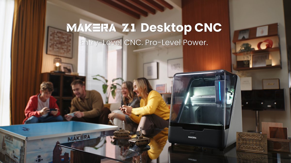 Makera_Inc's tweet image. Meet Makera Z1. Entry level CNC, pro level power. 
Sketch by hand. AI creates 3D models. One click becomes reality.
Metal precision. Wood artistry. Circuit boards that work.
Plus Makerables: A global community sharing designs.
See Z1 : youtu.be/RPO3O0piUYk
#makeraz1 #makera