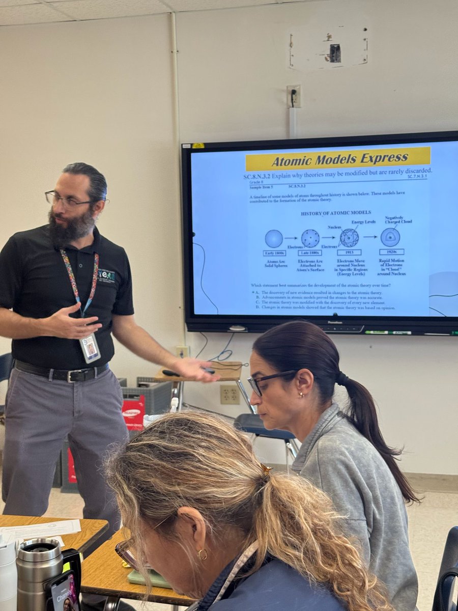 MDCPSSci's tweet image. In our Sciencd ICADS our middle school teachers @MDCPS engaged in an AI infuse Atomic Model station.

#YourBestChoiceMDCPS 

@AileenVega123 @WendyForteza @DaneMDCPS @NestorEMarcia @MDCPSSTEAM @AcademicsMDCPS @alexsantoyo75