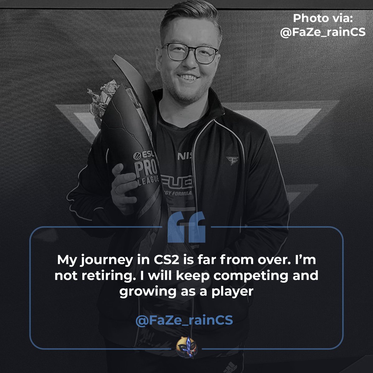 rain stated that he is not retiring from competitive CS ‼️